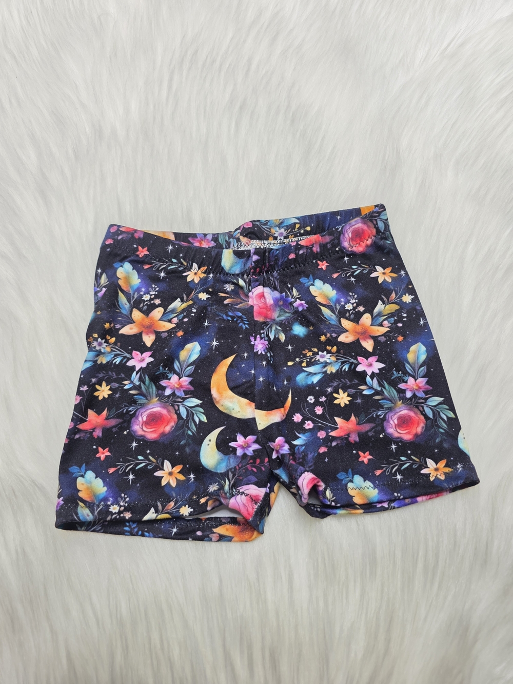 Toddler Girls 2t Moon Floral Biker Shorts
